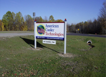 American Cooler Technologies outdoor sign