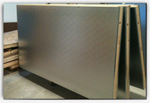 Wood frame cooler freezer combination panels